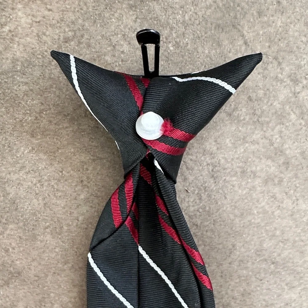 Elegant Striped Ties Set - Blue/Black/Gray and Red/Black